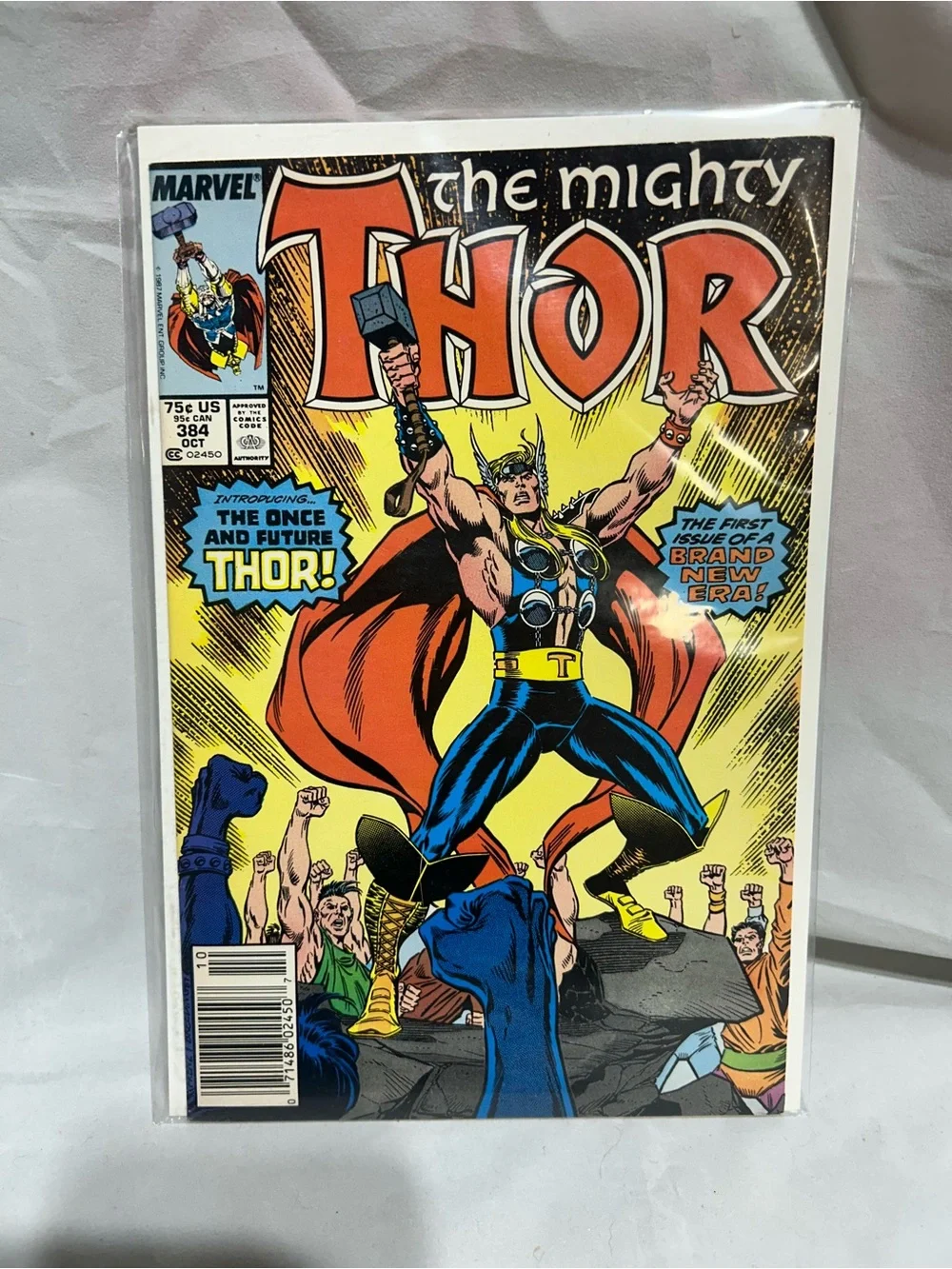 VTG 1987 Marvel The Mighty Thor #384 Comic Book (Newsstand Key Issue)